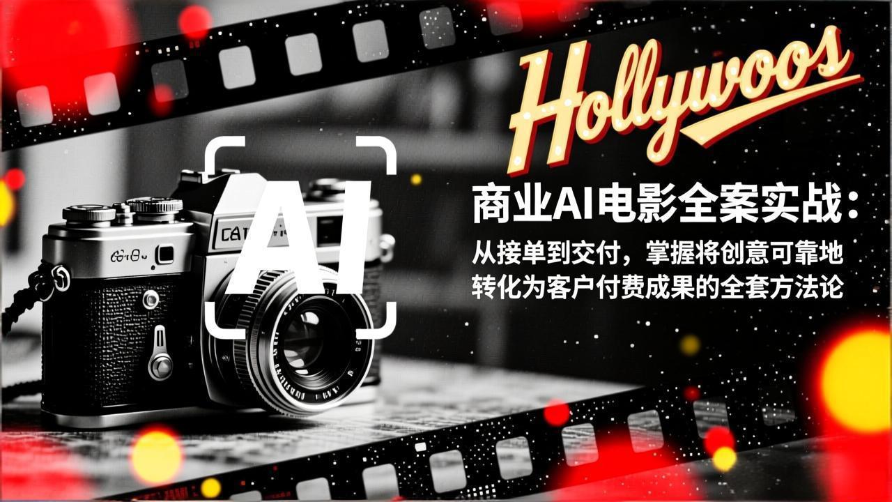 商业AI电影全案实战：从接单到交付，掌握将创意可靠地转化为客户付费成果的全套方法论-小目标云网创