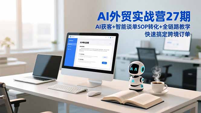 AI外贸实战营27期，AI获客+智能谈单+SOP转化+全链路教学，快速搞定跨境订单-小目标云网创