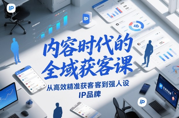内容时代的全域获客课，从高效精准获客到强人设IP品牌-小目标云网创